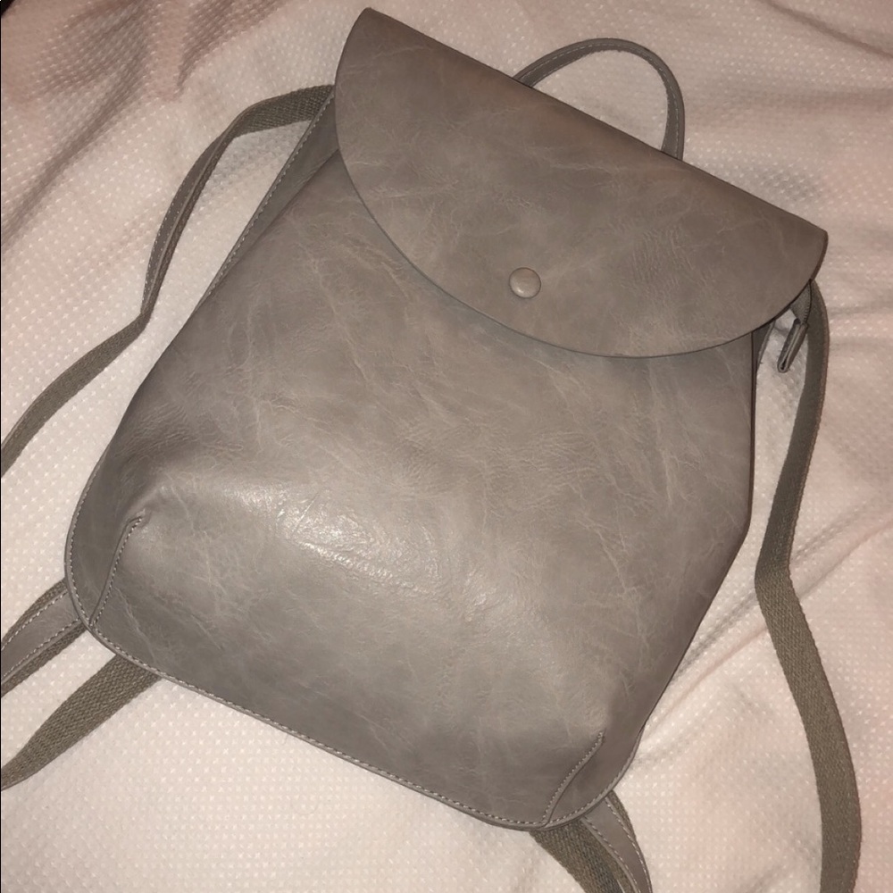 Gray backpack purse/bag